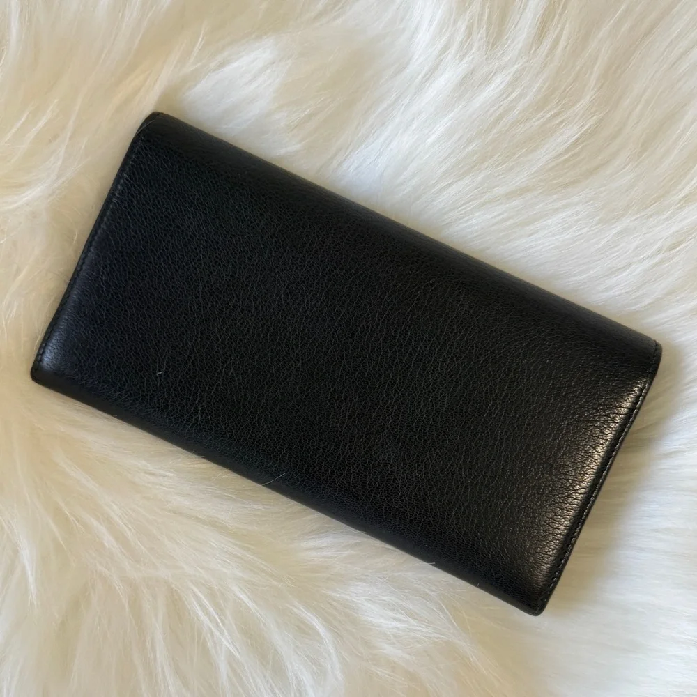BALENCIAGA LE CITY WALLET 2013 BLACK LEATHER FOR CITY BAG AUTHENTIC - Picture 2 of 4